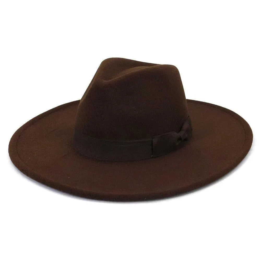 Big Wide Retro Fedora Hat - Fedora Hat - LeStyleParfait
