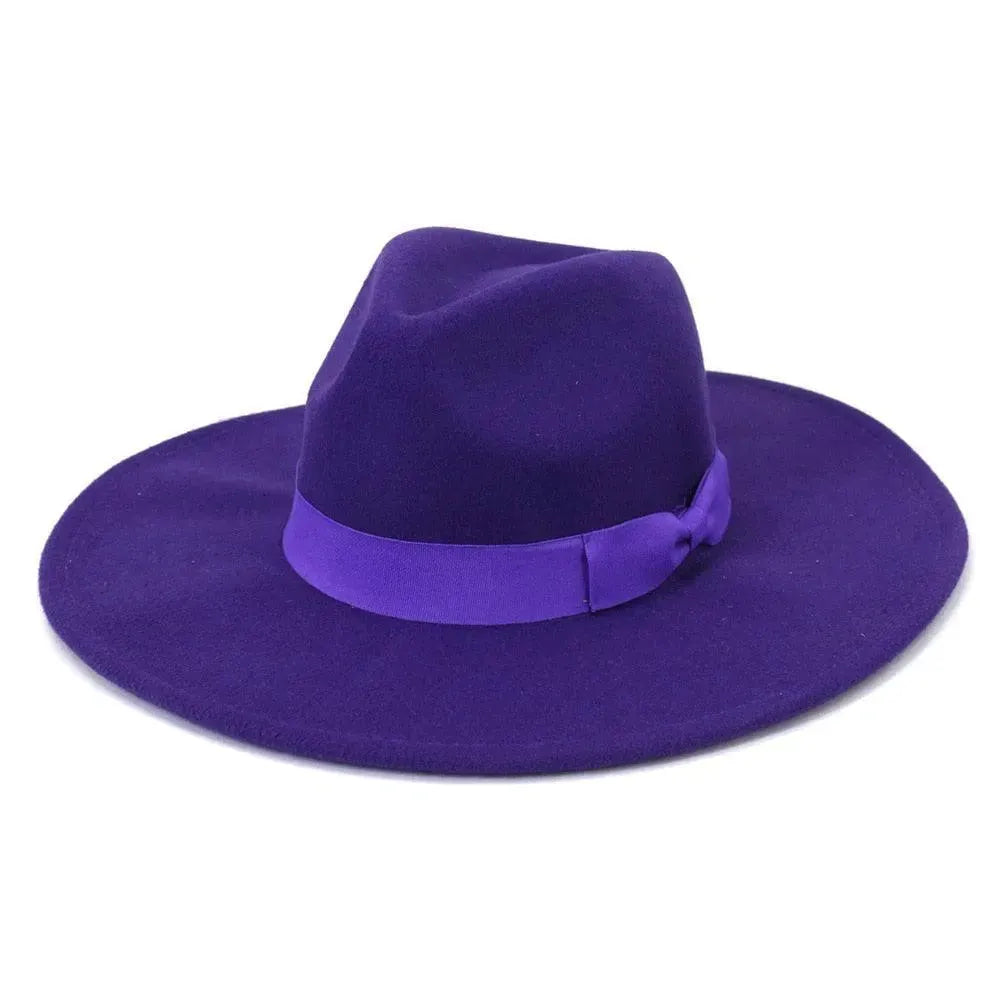 Big Wide Retro Fedora Hat - Fedora Hat - LeStyleParfait