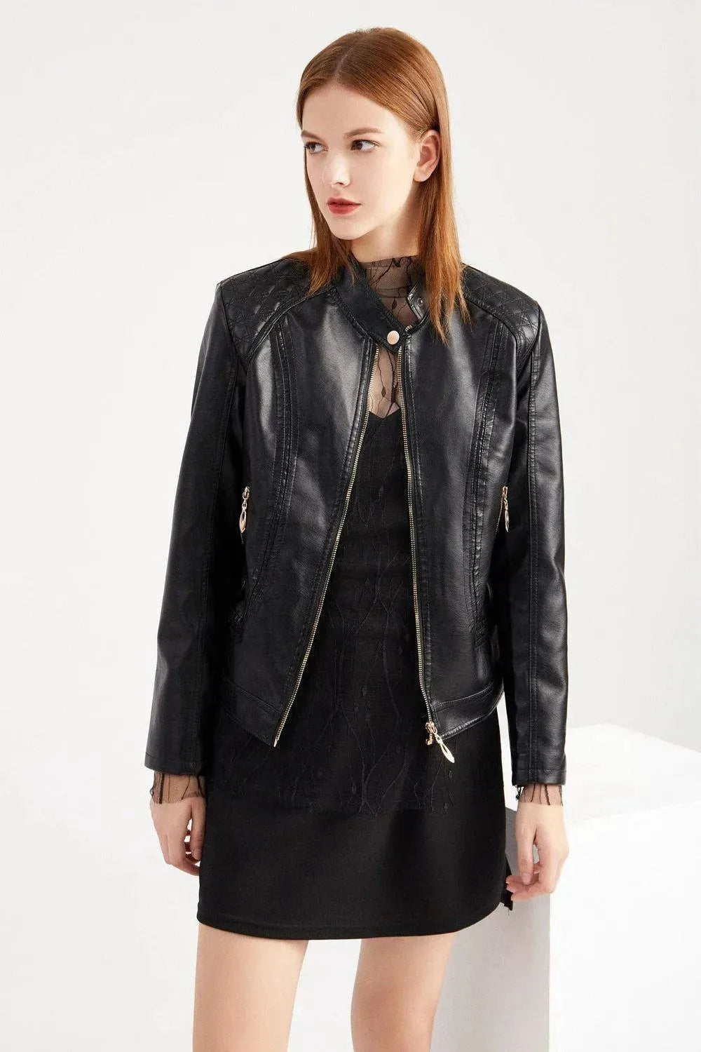 Biker Leather Jackets For Women - Leather Jacket - LeStyleParfait