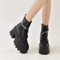 LeStyleParfait Shoes Women's Ankle Boots PU Leather Boots-Boots