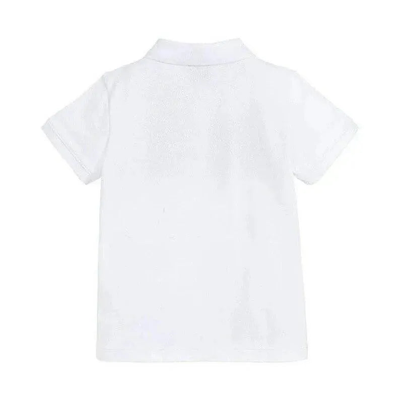 Boys Striped Cotton Polo Shirt-Men Shirts-LeStyleParfait