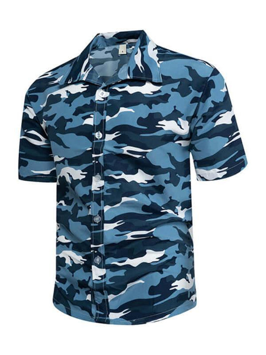Camouflage Short Sleeve Shirt - Short Sleeve Shirt - LeStyleParfait
