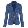Casual Denim Blazer Women - Casual - Plain-Solid - Denim Blazer - LeStyleParfait