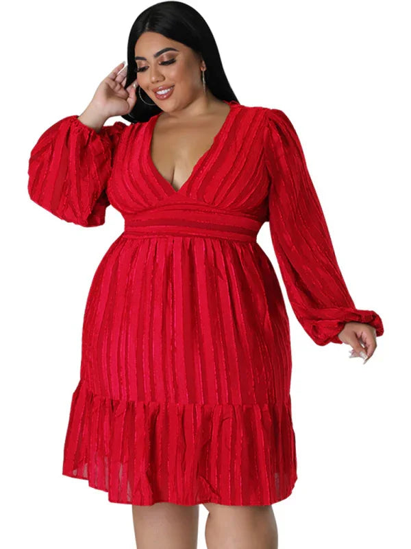 Casual Jacquard Oversized Mini Dress