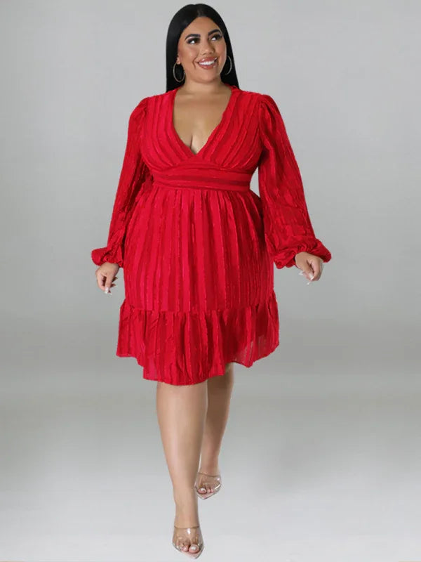 Casual Jacquard Oversized Mini Dress