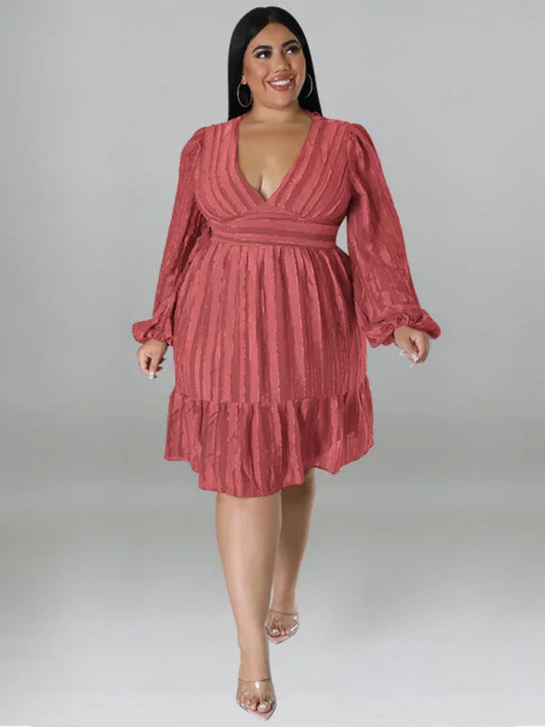Casual Jacquard Oversized Mini Dress