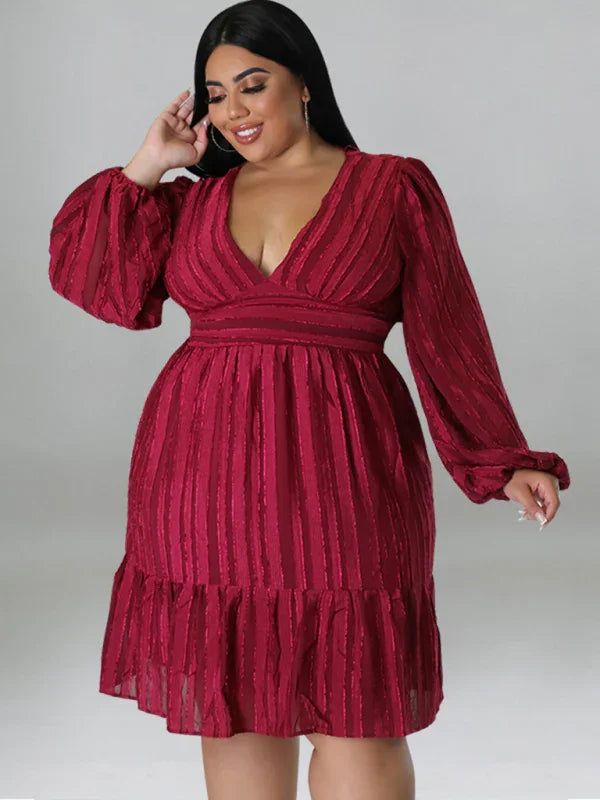Casual Jacquard Oversized Mini Dress