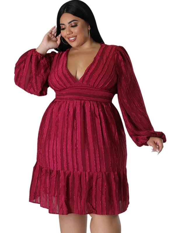 Casual Jacquard Oversized Mini Dress