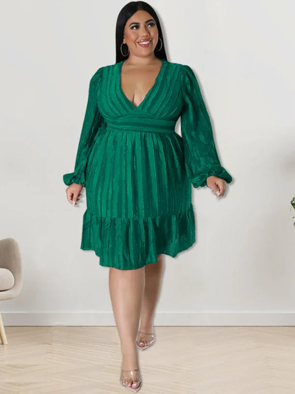 Casual Jacquard Oversized Mini Dress