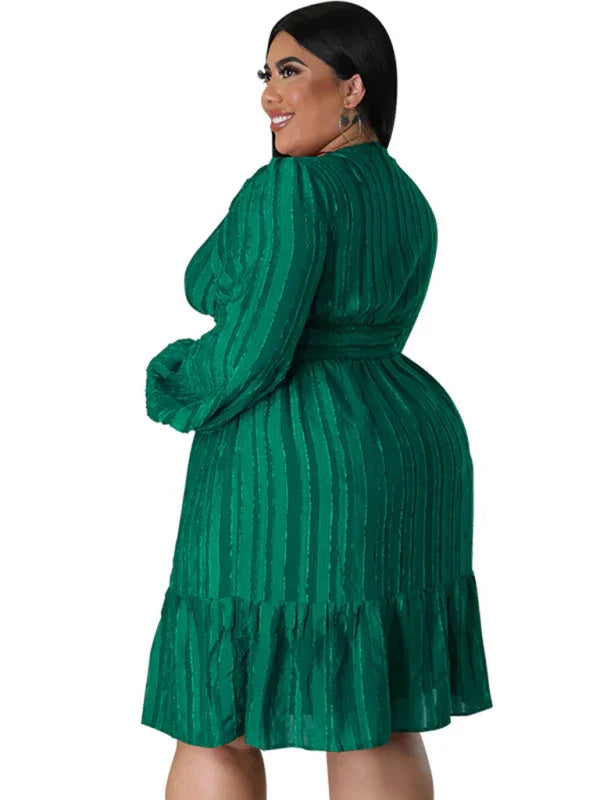 Casual Jacquard Oversized Mini Dress