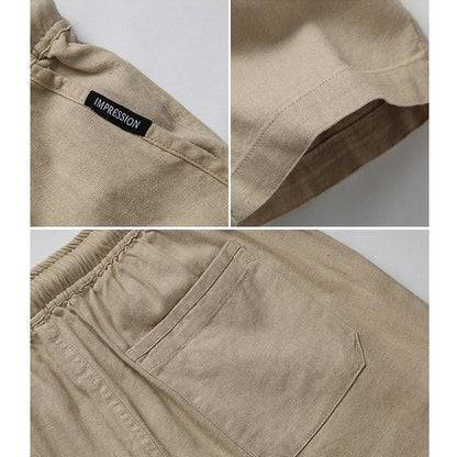Casual Loose Linen Trousers For Men - Linen Pants - LeStyleParfait