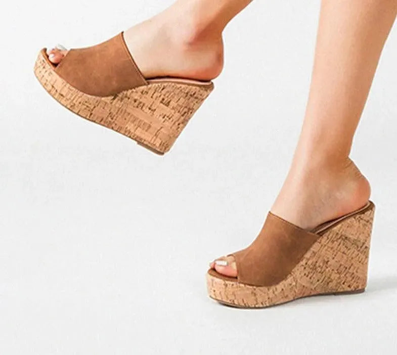 Casual Open Toe Wedge Shoes - Wedge Shoes - LeStyleParfait