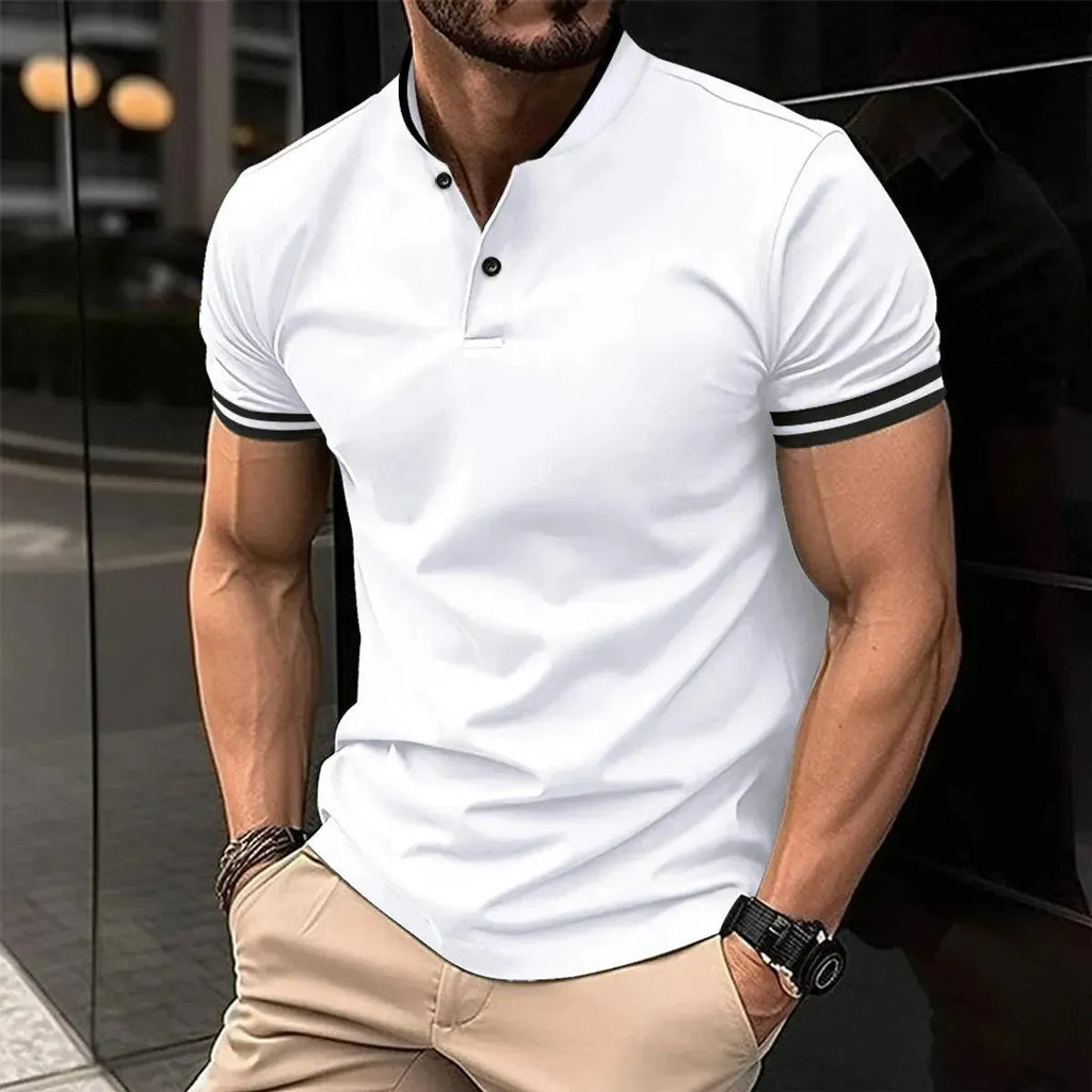Casual Short-Sleeved Men Polo Shirt - Polo Shirt - LeStyleParfait
