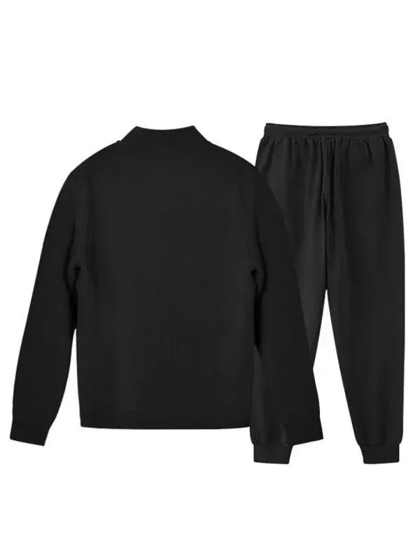 Men's Clothing Set Casual Zipper Plain-Solid Outfit Set - LeStyleParfait