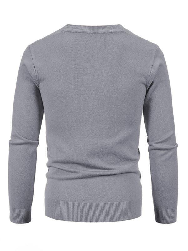 Casual Solid Men Cardigan Sweater - Cardigan Sweater - LeStyleParfait