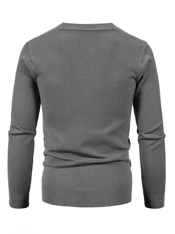 Casual Solid Men Cardigan Sweater - Cardigan Sweater - LeStyleParfait