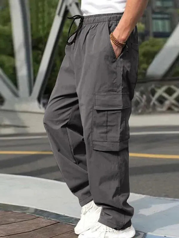 Loose Straight Casual Trousers - Men's Pants - LeStyleParfait