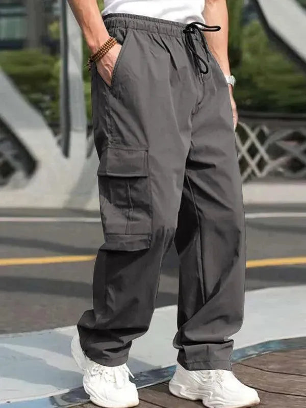 Loose Straight Casual Trousers - Men's Pants - LeStyleParfait