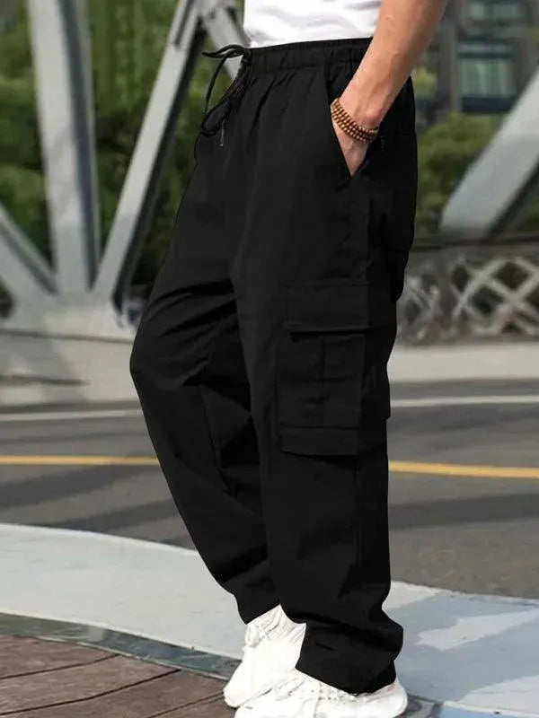Loose Straight Casual Trousers - Men's Pants - LeStyleParfait