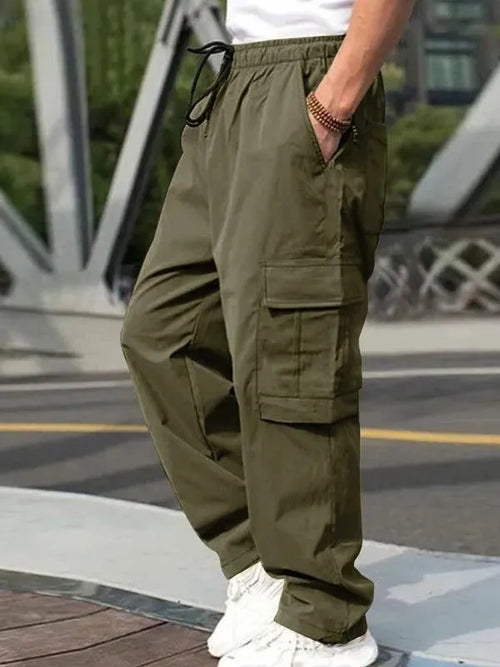 Loose Straight Casual Trousers - Men's Pants - LeStyleParfait