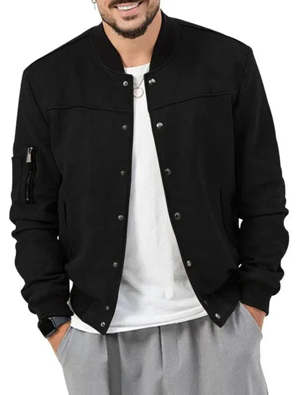 Casual Warm Men Jacket - Bomber Jacket - LeStyleParfait