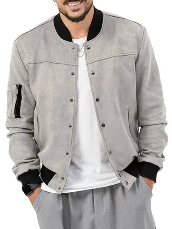 Casual Warm Men Jacket - Bomber Jacket - LeStyleParfait
