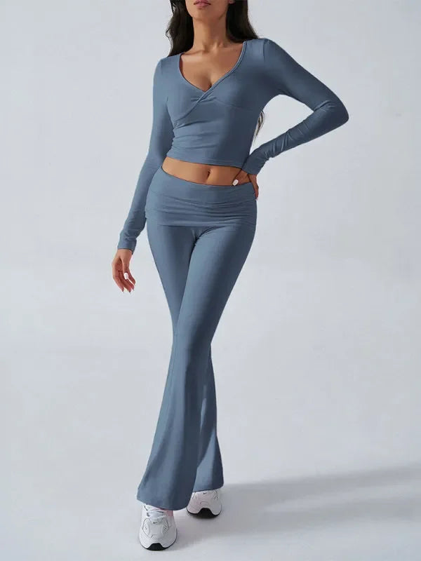 Chic Women Casual Jersey Two-Piece Set - Casual Jersey Two-Piece Set - LeStyleParfait