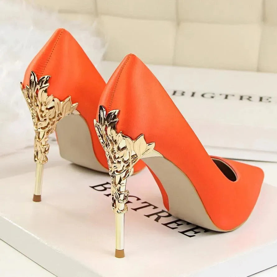 Chicchi Pointed Heel Pumps Shoes - Pumps Shoes - LeStyleParfait