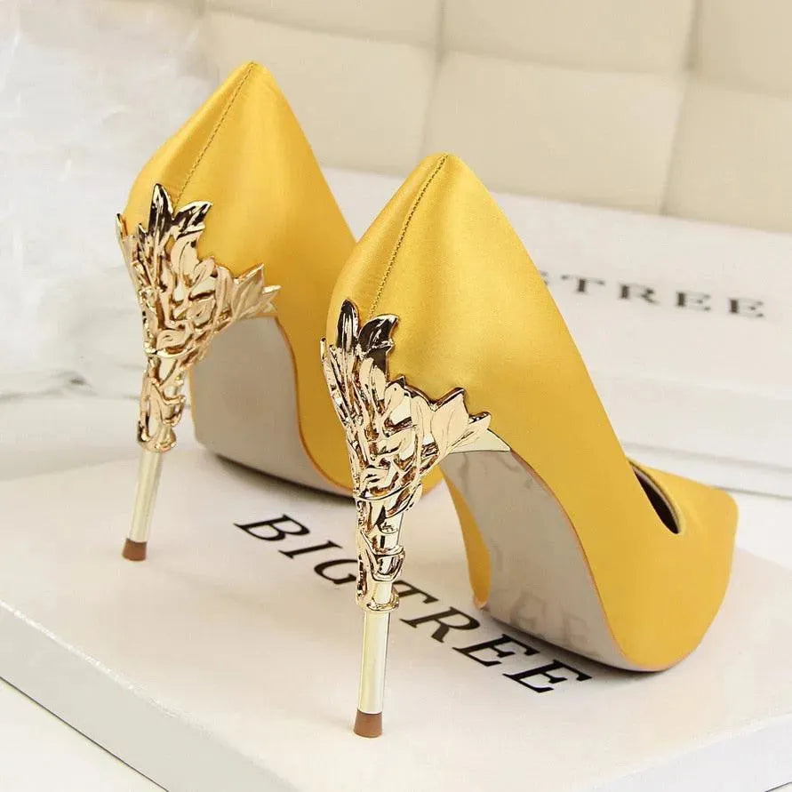 Chicchi Pointed Heel Pumps Shoes - Pumps Shoes - LeStyleParfait