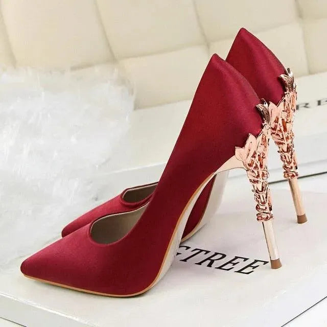 Chicchi Pointed Heel Pumps Shoes - Pumps Shoes - LeStyleParfait