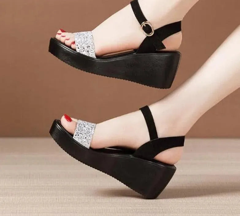 Classy Summer Wedge Sandals - Wedge Shoes - LeStyleParfait