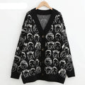 Comic V-Neck Cardigan Sweater For Women - Cardigan Sweater - LeStyleParfait
