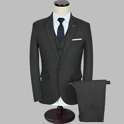 Corden Three Piece Grey Suit - Three Piece Suit - LeStyleParfait