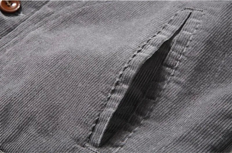Corduroy Winter Jacket For Men - Casual Jacket - LeStyleParfait