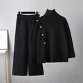 Cozy Casual Wool Two-Piece Pants Set - Casual Pants Set - LeStyleParfait