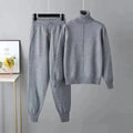 Cozy Women Casual Knit Two-Piece Set - Casual Knit Two-Piece Set - LeStyleParfait