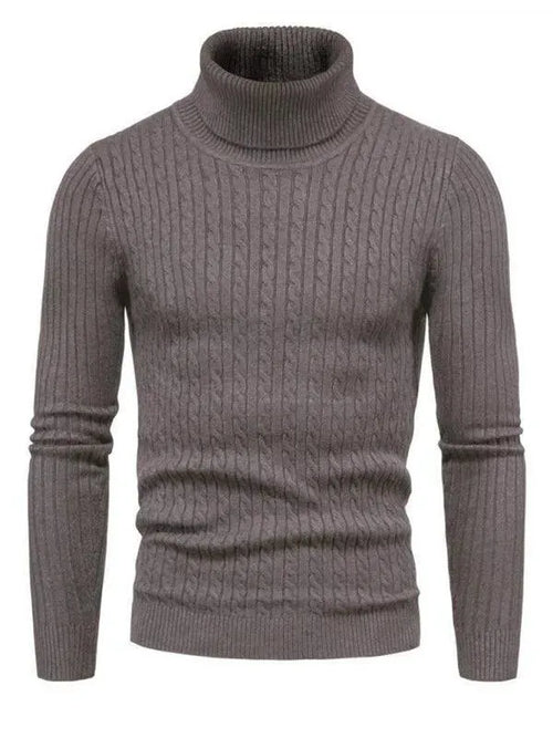 Cross-Border Slim Fit Turtleneck Men Sweater - Pullover Sweater - LeStyleParfait