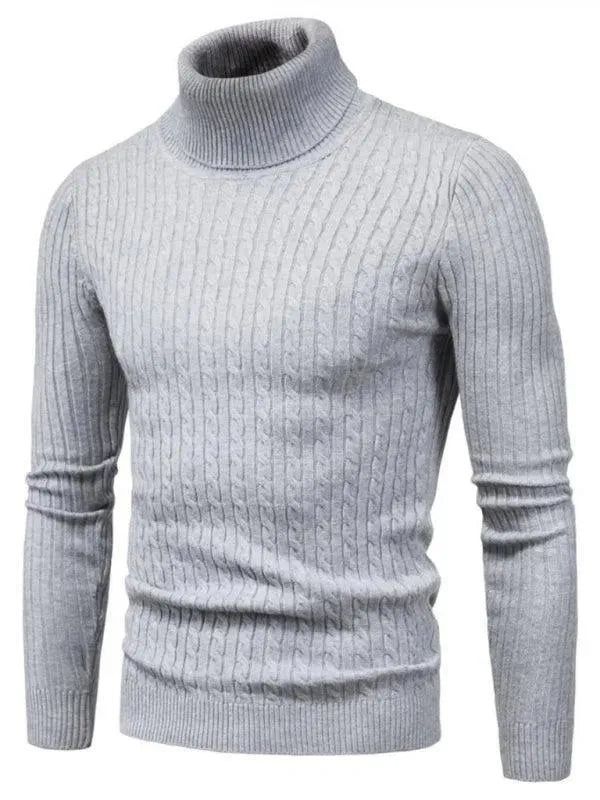 Cross-Border Slim Fit Turtleneck Men Sweater - Pullover Sweater - LeStyleParfait
