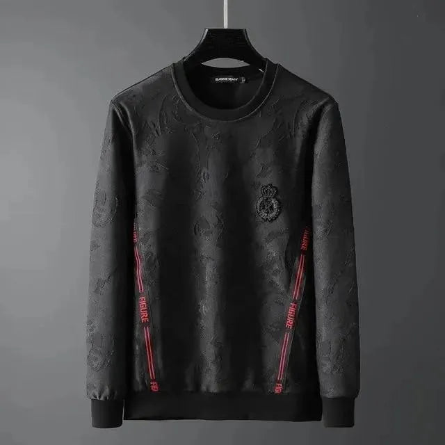 Crown Print Men Sweatshirt - Men Sweatshirt - LeStyleParfait