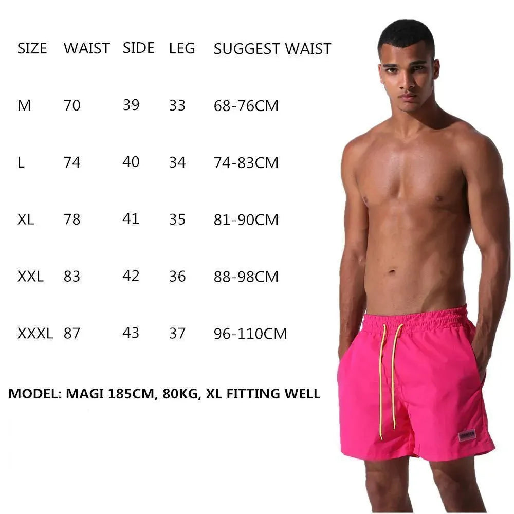 Drawstring Men Beach Shorts - Beach Shorts - LeStyleParfait