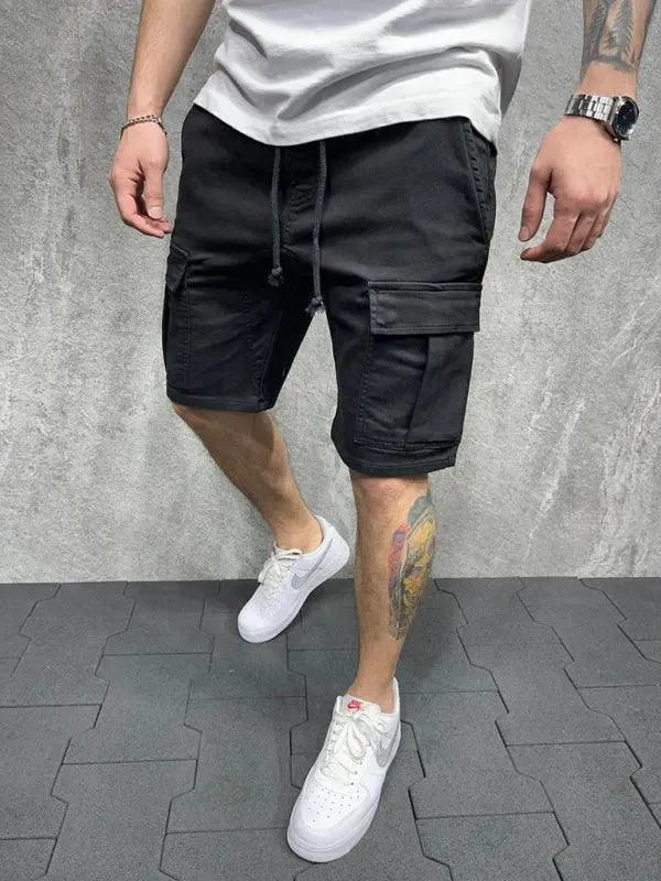 Drawstring Men Cargo Shorts - Men's Shorts | LeStyleParfait-Shorts