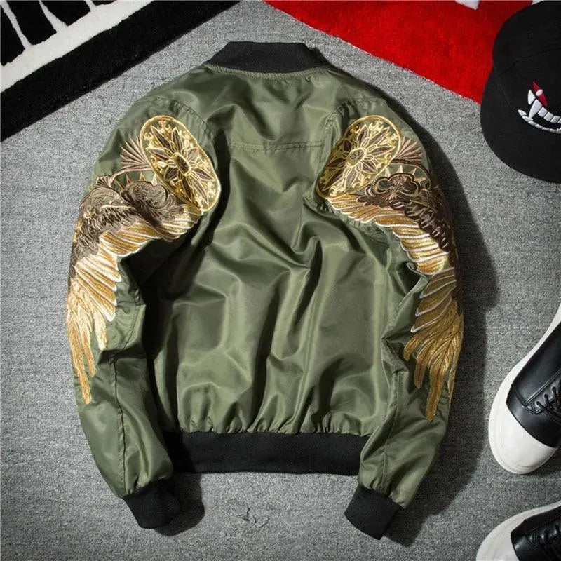Eagle Wings Bomber Jacket - Bomber Jacket - LeStyleParfait
