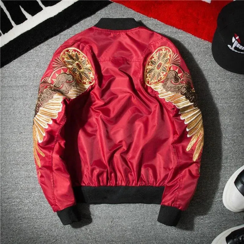 Eagle Wings Bomber Jacket - Bomber Jacket - LeStyleParfait