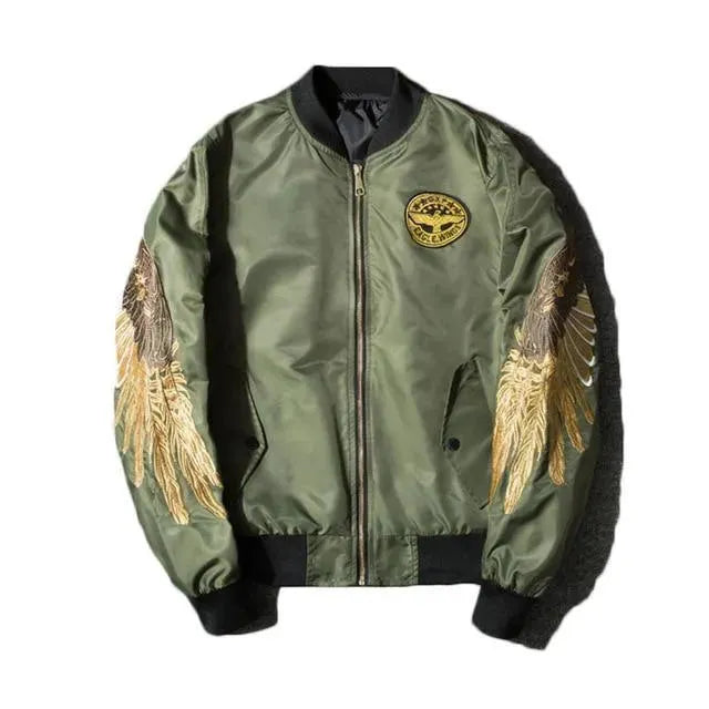 Eagle Wings Bomber Jacket - Bomber Jacket - LeStyleParfait