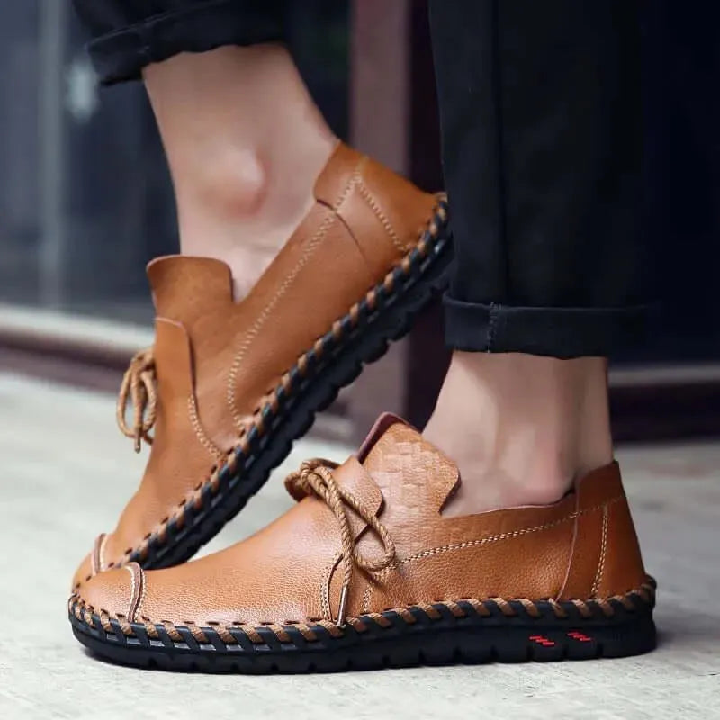 Edie - Slip-On Leather Loafers - Loafer Shoes - LeStyleParfait