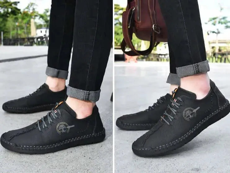 Edoardo Lace-Up Leather Shoes - Casual Shoes - LeStyleParfait