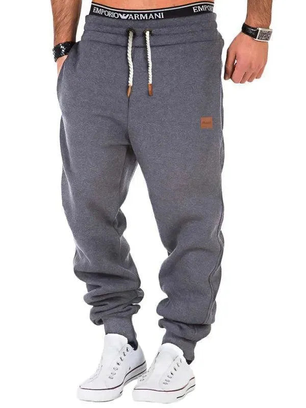 Elastic Waist Sports Men Sweatpants - Sweatpants - LeStyleParfait