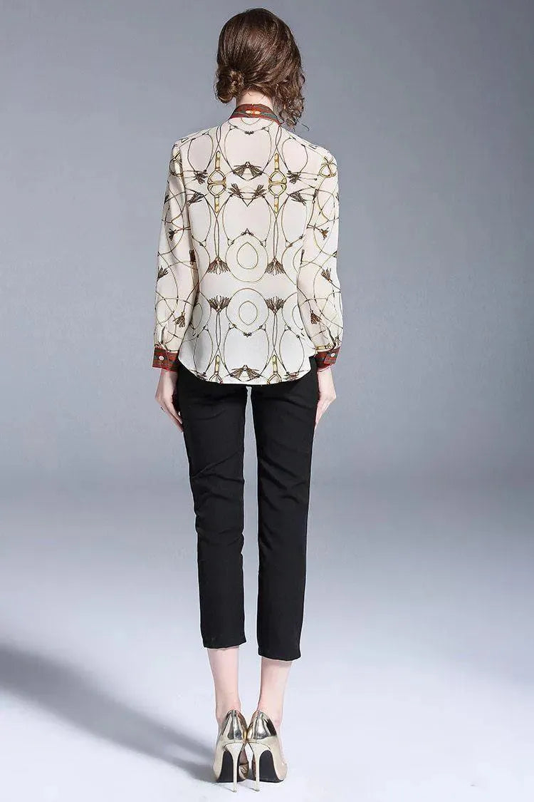 Elegant Chiffon Blouse - Women's Shirt - LeStyleParfait