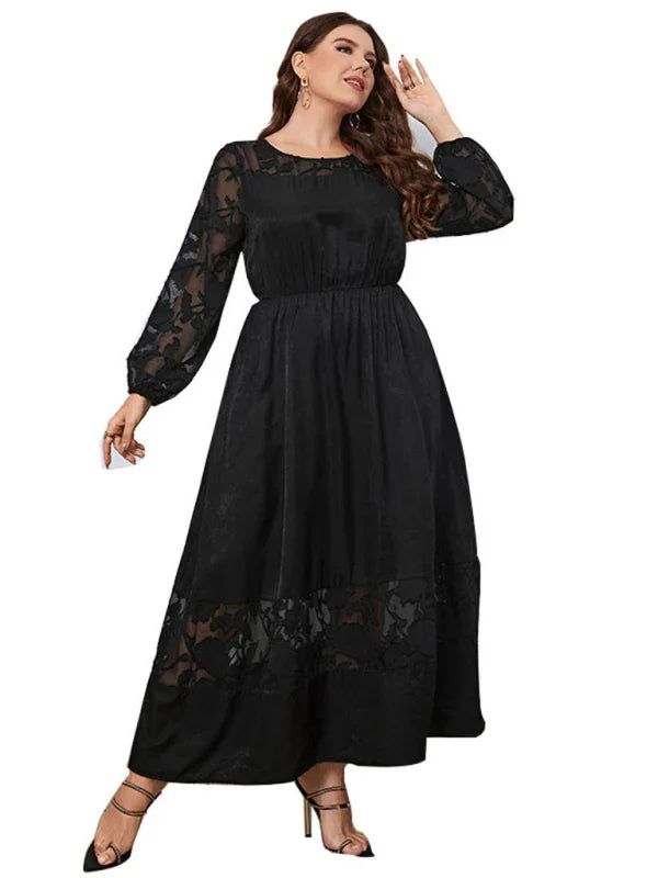 Elegant Lace Formal Knee Dress