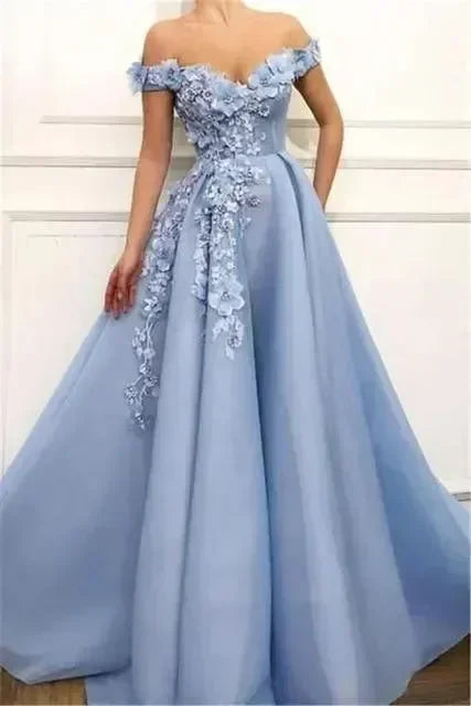 Elegant Satin Evening Gown Dress